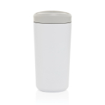 Eco take-away mok gerecycled materiaal en klikdeksel 400 ml Avira Alix kleur wit vierde weergave