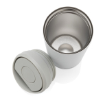 Eco take-away mok gerecycled materiaal en klikdeksel 400 ml Avira Alix kleur wit vijfde weergave