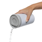Eco take-away mok gerecycled materiaal en klikdeksel 400 ml Avira Alix kleur wit zesde weergave