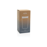Eco take-away mok gerecycled materiaal en klikdeksel 400 ml Avira Alix kleur wit tweede weergave met doos