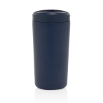 Eco take-away mok gerecycled materiaal en klikdeksel 400 ml Avira Alix kleur marineblauw vierde weergave