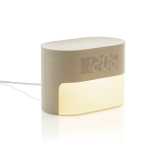 Eco‑wekker met geleidelijke verlichting en rustgevende natuurgeluiden kleur beige