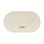 Eco‑wekker met geleidelijke verlichting en rustgevende natuurgeluiden kleur beige weergave met logo