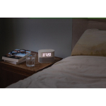 Eco‑wekker met geleidelijke verlichting en rustgevende natuurgeluiden kleur beige sfeer weergave 2