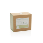 Eco‑wekker met geleidelijke verlichting en rustgevende natuurgeluiden kleur beige tweede weergave met doos