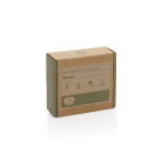 Oplaadbare luchtbevochtiger van gerecycled kunststof, 6u batterijduur kleur beige tweede weergave met doos