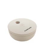 Oplaadbare luchtbevochtiger van gerecycled kunststof, 6u batterijduur kleur beige met afdrukgebied