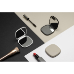 Spiegeltje gerecycled kunststof met standaard- en vergrotende spiegel kleur wit sfeer weergave