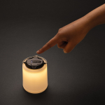 Draagbare lamp van eco‑plastic met drie LED‑lichtstanden kleur wit achtste weergave