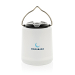 Draagbare lamp van eco‑plastic met drie LED‑lichtstanden kleur wit weergave met logo