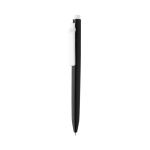 Pen van gerecycled plastic met ultra‑vloeiende blauwe inkt kleur zwart