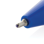Pen van gerecycled plastic met ultra‑vloeiende blauwe inkt kleur blauw vierde weergave