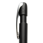 Pen van gerecycled plastic met Dokumental® navulling, blauwe inkt kleur zwart vierde weergave