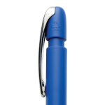Pen van gerecycled plastic met Dokumental® navulling, blauwe inkt kleur blauw vierde weergave