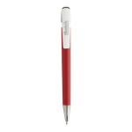 Pen van gerecycled plastic met Dokumental® navulling, blauwe inkt kleur rood weergave met logo