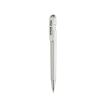 Pen van gerecycled plastic met Dokumental® navulling, blauwe inkt kleur grijs met afdrukgebied