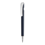 Pen van gerecycled plastic met Dokumental® navulling, blauwe inkt kleur marineblauw
