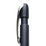 Pen van gerecycled plastic met Dokumental® navulling, blauwe inkt kleur marineblauw vierde weergave