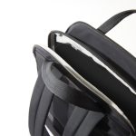 Uitbreidbare rugzak van gerecycled materiaal met Duo‑rits 16” kleur zwart weergave 16