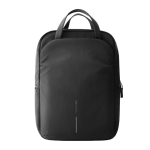 Uitbreidbare rugzak van gerecycled materiaal met Duo‑rits 16” kleur zwart tweede weergave