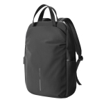 Uitbreidbare rugzak van gerecycled materiaal met Duo‑rits 16” kleur zwart vierde weergave