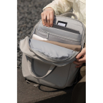 Uitbreidbare rugzak van gerecycled materiaal met Duo‑rits 16” kleur grijs