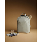 Uitbreidbare rugzak van gerecycled materiaal met Duo‑rits 16” kleur grijs