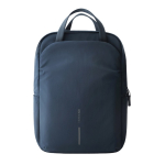Uitbreidbare rugzak van gerecycled materiaal met Duo‑rits 16” kleur marineblauw tweede weergave