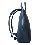 Uitbreidbare rugzak van gerecycled materiaal met Duo‑rits 16” kleur marineblauw achtste weergave