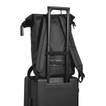 Waterdichte urban anti‑diefstal rugzak met fietsbevestiging 16” kleur zwart weergave 12