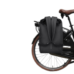 Waterdichte urban anti‑diefstal rugzak met fietsbevestiging 16” kleur zwart weergave 16