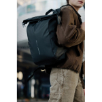 Waterdichte urban anti‑diefstal rugzak met fietsbevestiging 16” kleur zwart