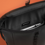 Waterdichte urban anti‑diefstal rugzak met fietsbevestiging 16” kleur zwart