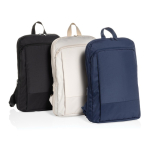 Ultradunne RPET‑rugzak met uitschuifbaar ontwerp 15,6” kleur beige algemene weergave
