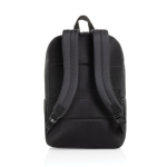 Rugzak van gerecycled polyester met business‑design en vakken 15,6” kleur zwart vierde weergave