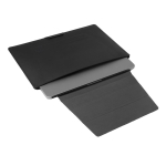 Laptophoes van gerecycled materiaal met 4 cm verstelbare standaard 14” kleur zwart tweede weergave