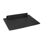 Laptophoes van gerecycled materiaal met 4 cm verstelbare standaard 14” kleur zwart derde weergave