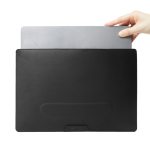Laptophoes van gerecycled materiaal met 4 cm verstelbare standaard 14” kleur zwart zevende weergave