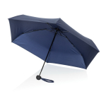 Mini handparaplu van RPET 190T, compact en stevig Ø100 kleur marineblauw