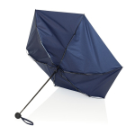 Mini handparaplu van RPET 190T, compact en stevig Ø100 kleur marineblauw derde weergave