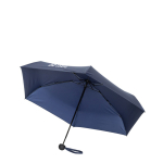 Mini handparaplu van RPET 190T, compact en stevig Ø100 kleur marineblauw met afdrukgebied