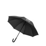 Premium paraplu van RPET met automatische opening Ø130 Swiss Peak kleur zwart met afdrukgebied