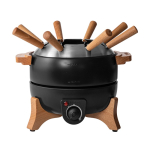 Elektrische fondue met temperatuurregeling, voor 8 personen kleur zwart