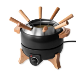 Elektrische fondue met temperatuurregeling, voor 8 personen kleur zwart tweede weergave