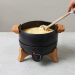 Elektrische fondue met temperatuurregeling, voor 8 personen kleur zwart sfeer weergave