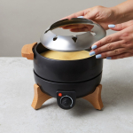 Elektrische fondue met temperatuurregeling, voor 8 personen kleur zwart sfeer weergave 2