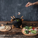 Elektrische fondue met temperatuurregeling, voor 8 personen kleur zwart