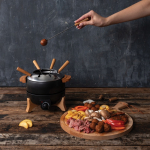 Elektrische fondue met temperatuurregeling, voor 8 personen kleur zwart