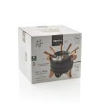 Elektrische fondue met temperatuurregeling, voor 8 personen kleur zwart