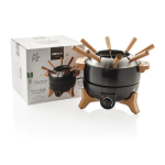 Elektrische fondue met temperatuurregeling, voor 8 personen kleur zwart